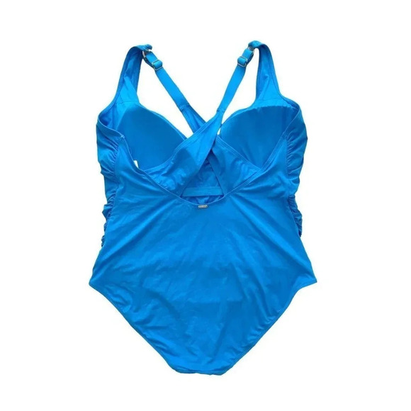 Anne Cole Women's V-Neck Cross Back One-Piece Swimsuit - Picture 4 of 8